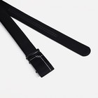 Ремень мужской, ширина 3,5 см, пряжка автомат, цвет чёрный 9781996