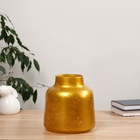 Ваза «Эльвит Бельгия-1», 4 л, d=10 см, 20×19 см, стекло, золотая - Фото 2