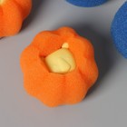 Шарики для стирки Доляна, набор 4 шт, d=8 см, цвет синий/оранжевый - Фото 7