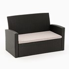 Набор садовой мебели "Кипр": диван, 2 кресла и стол, плетение: искусственный ротанг, мокко - фото 23657431