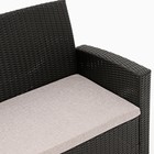 Набор садовой мебели "Кипр": диван, 2 кресла и стол, плетение: искусственный ротанг, мокко - фото 23657432