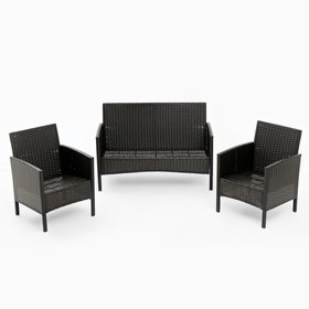 Комплект мебели "Кения Лайт": диван, 2 кресла, цвет мокко
