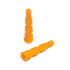 Дюбель ТУНДРА, универсальный, c бортиком, полипропиленовый, 6x37 мм, фасовка 50 шт - фото 24341890