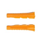 Дюбель ТУНДРА, универсальный, c бортиком, полипропиленовый, 6x37 мм, фасовка 50 шт - фото 24341891