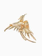 Брошь «Жар-птица», цветная в золоте - Фото 3