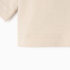 Футболка детская укороченная KAFTAN "Сердечки", р. 32 (110-116 см), бежевый 9596893 - фото 14198765