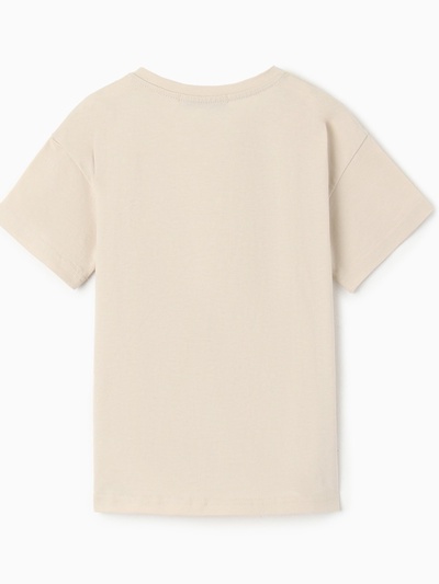 Футболка для мальчика KAFTAN: Done, бежевая, размер 30 (98-104 см)