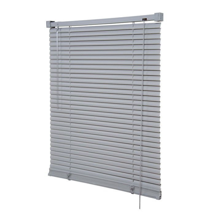 Жалюзи пластиковые 120х160 см, цвет серый - Фото 1