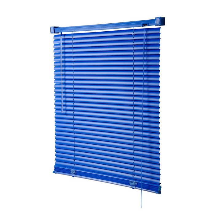 Жалюзи, пластик, 60×160 см, синие