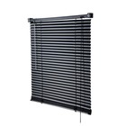 Жалюзи пластиковые 160х160 см, цвет чёрный 9804262