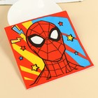 Салфетки бумажные "Супермен", 33х33 см, 20 штук, 3-х слойные, Человек-паук - фото 9737530