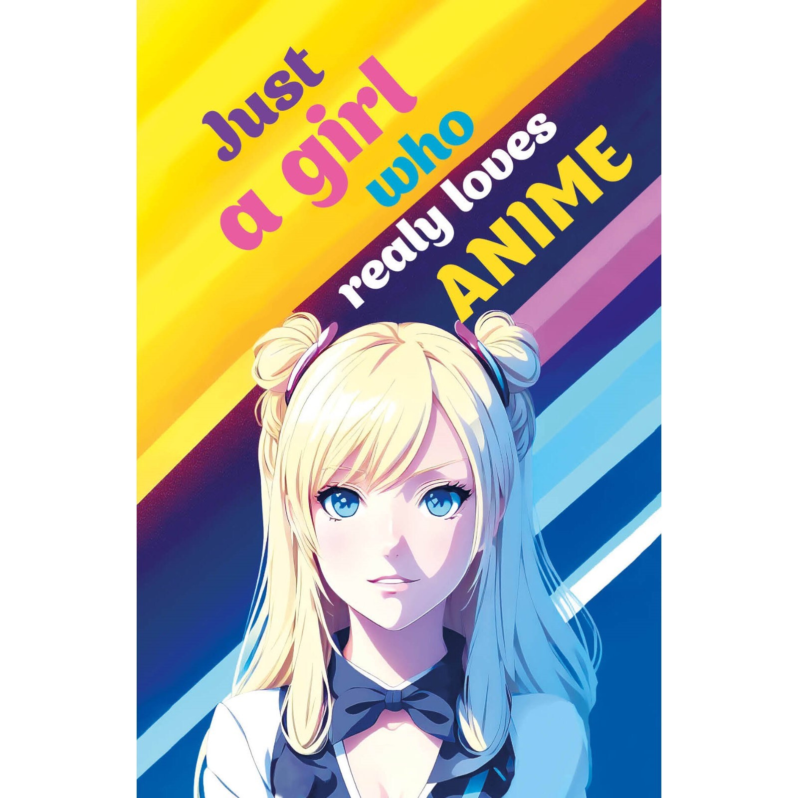 Скетчбук. Just A Girl Who Loves Anime. 13,8х21,2 см, 96 страниц