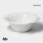 Салатник Magistro «Сюита», 800 мл, d=20.5 см, фарфор, белый - Фото 2