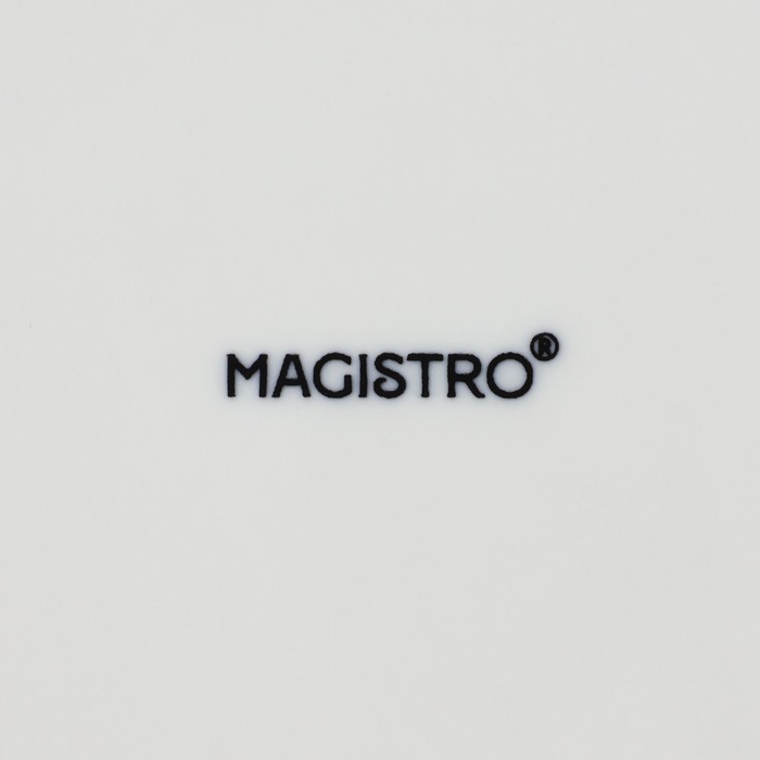 Салатник фарфоровый Magistro «Сюита», 800 мл, d=20,5см, цвет белый - фото 1909212189