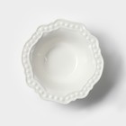Салатник фарфоровый Magistro «Сюита», 80 мл, d=10,5 см, цвет белый - Фото 3