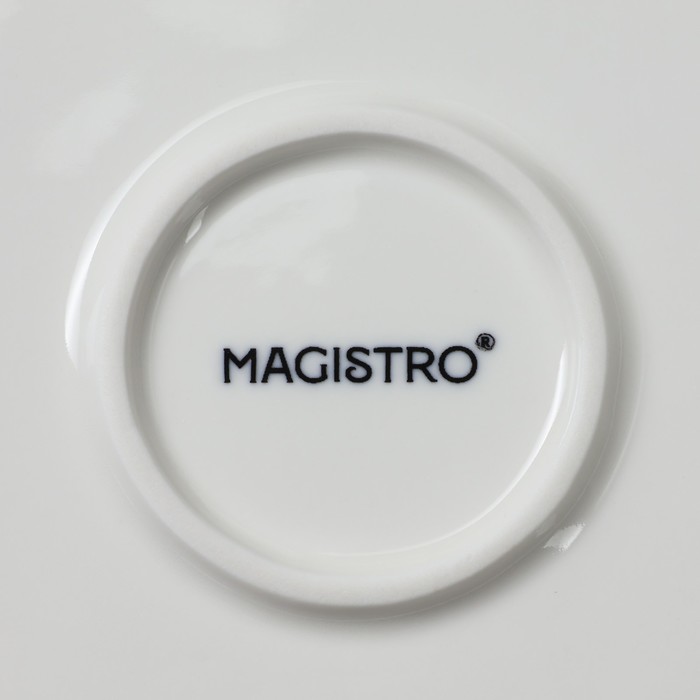 Салатник фарфоровый Magistro «Сюита», 80 мл, d=10,5 см, цвет белый - фото 1909212196