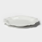 Тарелка фарфоровая обеденная Magistro «Сюита», d=25,4 см, цвет белый - Фото 4