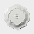 Тарелка фарфоровая обеденная Magistro «Сюита», d=25,4 см, цвет белый - Фото 3