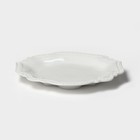 Тарелка фарфоровая пирожковая Magistro «Сюита», d=21 см, цвет белый - Фото 3