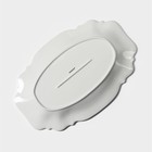 Блюдо Magistro «Сюита», 35.5×23.5 см, овальное, фарфор, белое - Фото 5