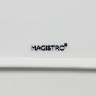 Блюдо фарфоровое овальное Magistro «Сюита», 35,5×23,5 см, цвет белый - фото 4383238