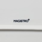 Блюдо Magistro «Сюита», 35.5×23.5 см, овальное, фарфор, белое - Фото 6