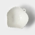 Салатник фарфоровый Magistro «Лист», 200 мл, d=10 см, цвет белый - Фото 3
