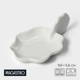 Кокильница фарфоровая Magistro «Цветок», 9,6×5,6 см, цвет белый