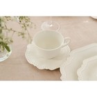 Чайная пара фарфоровая Magistro «Сюита», 2 предмета: кружка 250 мл, блюдце d=15,5 см, цвет белый - Фото 8
