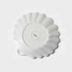 Блюдо Magistro «Раковина», d=25.3 см, фарфор, белое - Фото 5