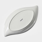 Блюдо Magistro «Ладья», 33.5×17 см, фарфор, белое - Фото 5