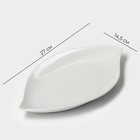 Блюдо Magistro «Ладья», 27×14.5 см, фарфор, белое - Фото 2