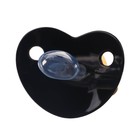 Соска - пустышка силиконовая ортодонтическая «BOSS», от 6 мес., с колпачком, цвет черный/золото, стразы - Фото 3