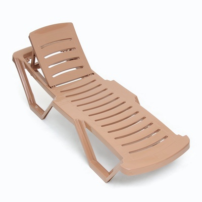 Шезлонг "Модерн" 187 х 63 х 43 см, коричневый