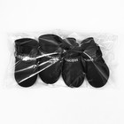 Сапоги резиновые Пижон, набор 4 шт., р-р М (подошва 5 Х 4 см), чёрные - фото 6965986