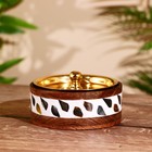 Миска деревянная, 11 см, с крышкой - Фото 1