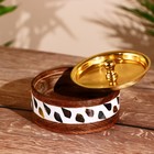 Миска деревянная, 11 см, с крышкой - Фото 2