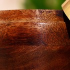 Миска деревянная 10 см, с  крышкой - Фото 3