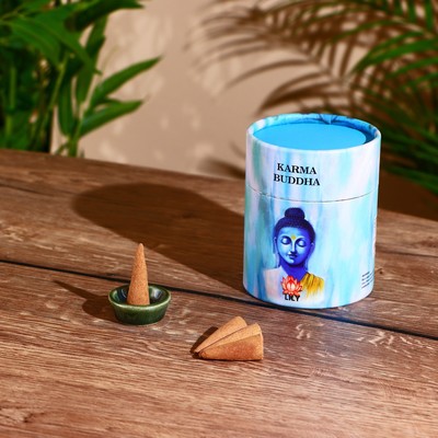 Благовония KARMA BUDDHA, аромаконусы, лилия, набор 30 шт.