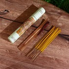 Благовония ESCENTS OF INDIA, аромапалочки, сандаловое дерево, набор 30 шт., с подставкой - Фото 1