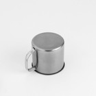 Кружка «Вестерн», 620 мл, с крышкой, нержавеющая сталь, хромированная - Фото 5