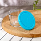 Контейнер Aban, 420 мл, с крышкой, стекло, голубой - Фото 2