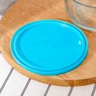 Контейнер с крышкой Aban, 1500 мл, стекло, голубой - Фото 3