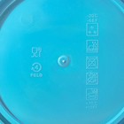 Контейнер с крышкой Aban, 1500 мл, стекло, голубой - Фото 4