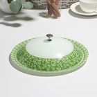 Блинница с крышкой «Лоретта», бело-зеленая, d=26,5 см - Фото 1