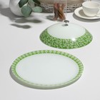 Блинница с крышкой «Лоретта», бело-зеленая, d=26,5 см - Фото 2