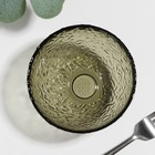 Салатник «Ажур», d=12 см, h=7 см, стекло, коричневый 9767185