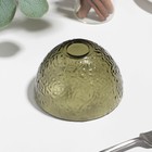 Салатник «Ажур», d=12 см, h=7 см, стекло, коричневый 9767185