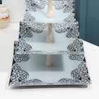 Ваза для фруктов 3-х ярусная «Кружево», цвет черно-белый - Фото 3