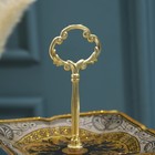 Этажерка «Узоры», 3 уровня, цвет бежевый с золотым - фото 34954665 Этажерка «Узоры», 3 уровня, цвет бежевый с золотым - фото 34954665